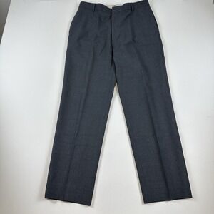 BANANA REPUBLIC Wool Gray Dress Pants Trousers Mens‎ 35x30 Made In Italy